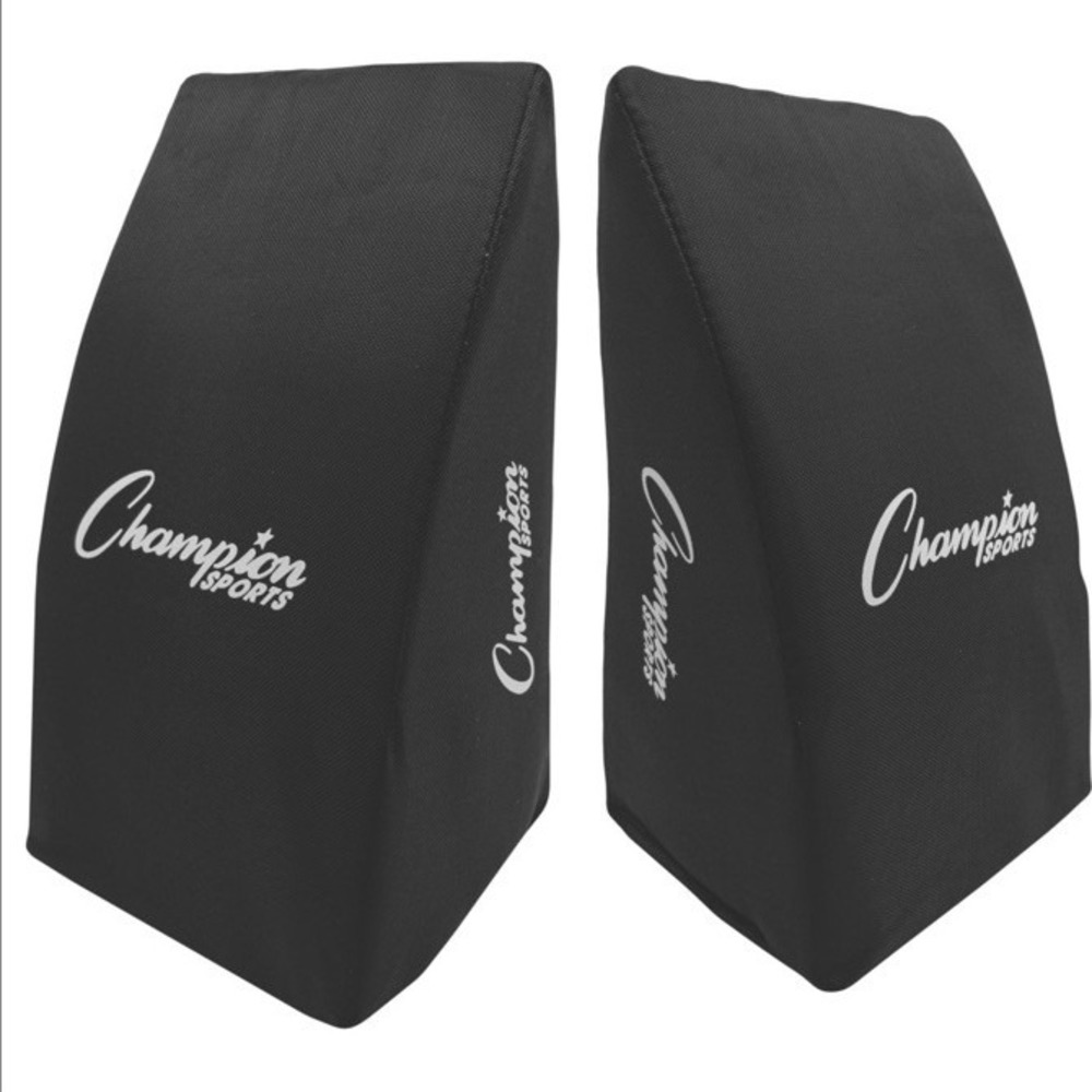 Champion Sports Cushioned Catcher's Knee Support – Ergonomic Design  – Black